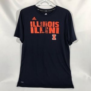 Fighting Illini Adidas Climalite Tee Kids XL 18